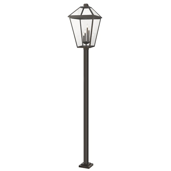 Z-Lite Talbot 4 Light Outdoor Post Mounted Fixture, Oil Rubbed Bronze And Seedy 579PHXLXS-536P-ORB - main